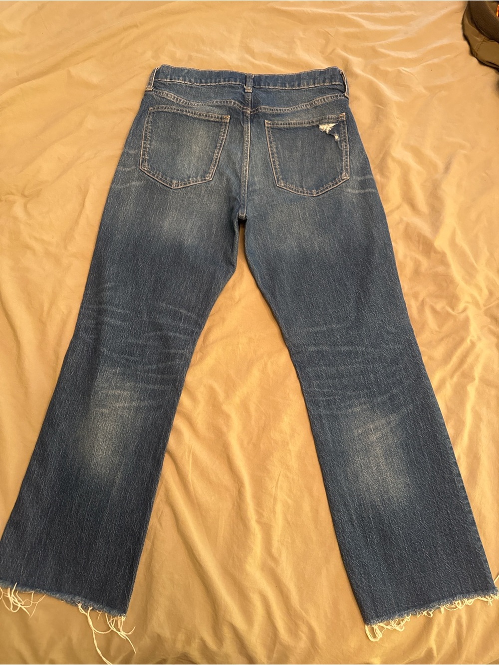 GAP Women's Blue Washed Straight Leg Jeans